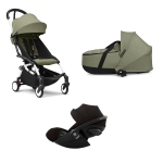 Stokke Trio Yoyo 3 White-Olive con Cybex Cloud G I-Size