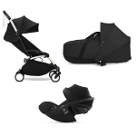Stokke Trio Yoyo 3 White-Black con Cybex Cloud G I-Size