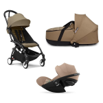 Stokke Trio Yoyo 3 Black-Toffee con Cybex Cloud G Plus I-Size