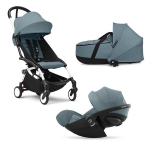 Stokke Trio Yoyo 3 Black-Toffe con Cybex Cloud T Plus I-Size