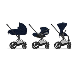 Cybex Trio Priam Rebellious Denim Blue-Matt Black e Cloud T i-Size