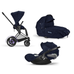 Cybex Trio e-Priam Rebellious Denim Blue-Matt Black e Cloud T i-Size