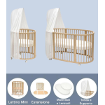 Stokke Kit Sleepi V3 Natural con Materassi Tenda e lenzuoli