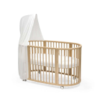 Stokke Letto Sleepi Bed V3 Natural con Materasso Tenda e lenzuolo