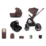 Venicci 3-in-1 Upline 2 SE Burgundy con Venicci Tiago Black