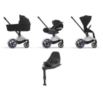 Cybex E-Priam 4 in 1 Sepia Black-Chrome Black e base isofix