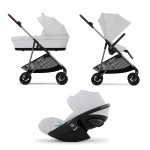 Cybex Trio Melio Fog Grey con Cloud G I-Size