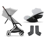 Cybex Travel System Orfeo Fog Grey con Cloud G i-Size