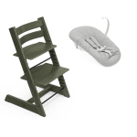 Stokke Seggiolone Tripp Trapp 2 in 1 Marble Green con Newborn
