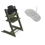 Stokke Seggiolone Tripp Trapp 3 in 1 Marble Green con Newborn