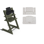 Stokke Seggiolone Tripp Trapp 3 in 1 Marble Green con cuscino