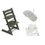 Stokke Seggiolone Tripp Trapp 3 in 1 Marble Green con Newborn