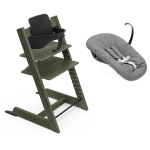 Stokke Seggiolone Tripp Trapp 3 in 1 Marble Green con Newborn