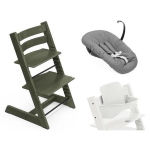 Stokke Seggiolone Tripp Trapp 3 in 1 Marble Green con Newborn