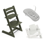 Stokke Seggiolone Tripp Trapp 3 in 1 Marble Green con Newborn