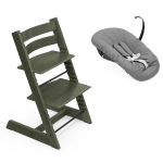Stokke Seggiolone Tripp Trapp 2 in 1 Marble Green con Newborn