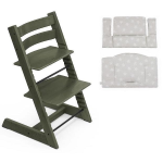 Stokke Sedia Tripp Trapp Marble Green con cuscino