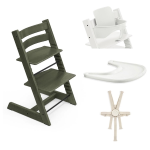 Stokke Seggiolone Tripp Trapp 4 in 1 Marble Green con cinture
