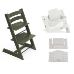 Stokke Seggiolone Tripp Trapp 3 in 1 Marble Green con cuscino