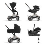 Cybex Priam 4 in 1 Sepia Black-Rosegold con Cloud T I-Size Plus e Isofix