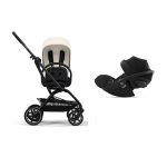 Cybex Travel System Eezy S Twist+2 BLK Canvas White e Cloud G