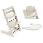 Stokke Seggiolone Tripp Trapp 3 in 1 Vanilla White con vassoio