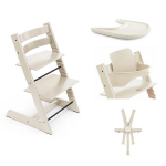 Stokke Seggiolone Tripp Trapp 4 in 1 Vanilla White con cinture