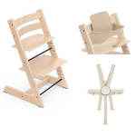 Stokke Seggiolone Tripp Trapp Natural con Baby Set e Cinture