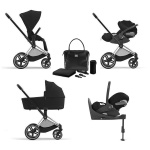 Cybex Priam 4 in 1 Sepia Black-Chrome Black con Cloud T I-Size e Isofix
