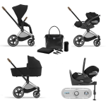Cybex Trio Priam 4-in-1 Sepia Black-Chrome Brown con Isofix e Sensor Safe