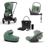 Cybex 4 in 1 Priam Leaf Green-Matt Black con Cloud T i-Size e Isofix