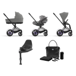 Cybex e-Priam 4 IN 1 Mirage Grey-Matt Black con Isofix e Borsa