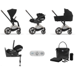 Cybex Trio Priam 4-in-1 Sepia Black-Rosegold con Isofix e Sensor Safe