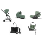 Cybex Mios 4-in-1 Leaf Green con telaio Chrome Black Cloud T e Base Isofix