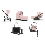 Cybex Mios 4 in 1 Peach Pink-Rosegold con Cloud T e Isofix