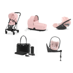 Cybex Mios 4 in 1 Peach Pink-Matt Black con Cloud T e Isofix