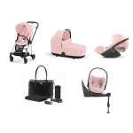 Cybex Mios 4 in 1 Peach Pink-Chrome Black con Cloud T e Isofix