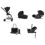 Cybex Mios 4-in-1 Sepia Black con telaio Chrome Brown Cloud T e Base Isofix