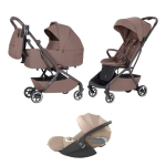 Carrello Baby Trio Magia Glace Pink con Cybex Cloud T Plus I-Size 