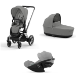 Cybex Trio Priam Mirage Grey-Chrome Black e Cloud G Plus i-Size