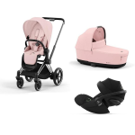 Cybex Trio Priam Peach Pink-Chrome Black e Cloud G i-Size