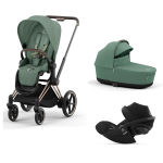 Cybex Trio Priam Leaf Green-Rosegold con Cloud G i-Size