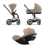 Cybex Trio Priam Cozy Beige-Chrome Black con Cloud G Plus I-Size