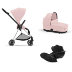 Cybex Trio Mios Peach Pink-Chrome Black con Cloud G i-Size