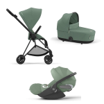 Cybex Trio Mios Leaf Green con telaio Matt Black e Cloud T i-Size