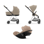 Cybex Trio Mios Cozy Beige-Chrome Brown con Cloud G Plus i-Size