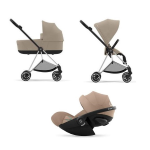 Cybex Trio Mios Cozy Beige-Chrome Black con Cloud G Plus i-Size