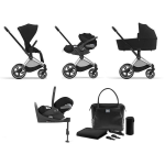 Cybex Priam 4 in 1 Sepia Black-Chrome Black con Cloud T I-Size e Isofix