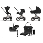 Cybex Trio Priam 4in1 Sepia Black-Rosegold con Cloud T i-Size e Isofix