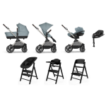 Cybex Set Nascita Neonato Trio Eos Lux con Isofix e Click & Fold 4 in 1